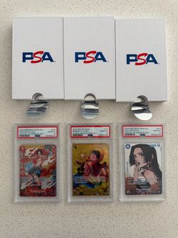 One Piece Card Game (One Piece TCG) PSA 10 Slabs