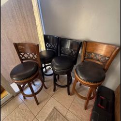 Safavieh Home Collection Baldwin Dark Oak and Black Leather Swivel 29-inch Bar Stool