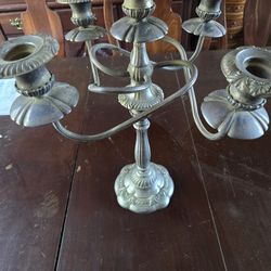 Antique Steeling  Silver Candleabra 