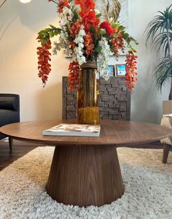 Modern Round Wood Table