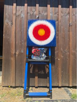 Axe throwing yard game w/ ninja stars too!