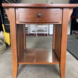 Wood End Table