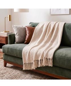 Americanflat 50x60 Throw Blanket - Soft and Breathable Cotton Throw Blanket for Couch, Bed, Chair - Decorative Blankets Perfect for Home, Office, or O