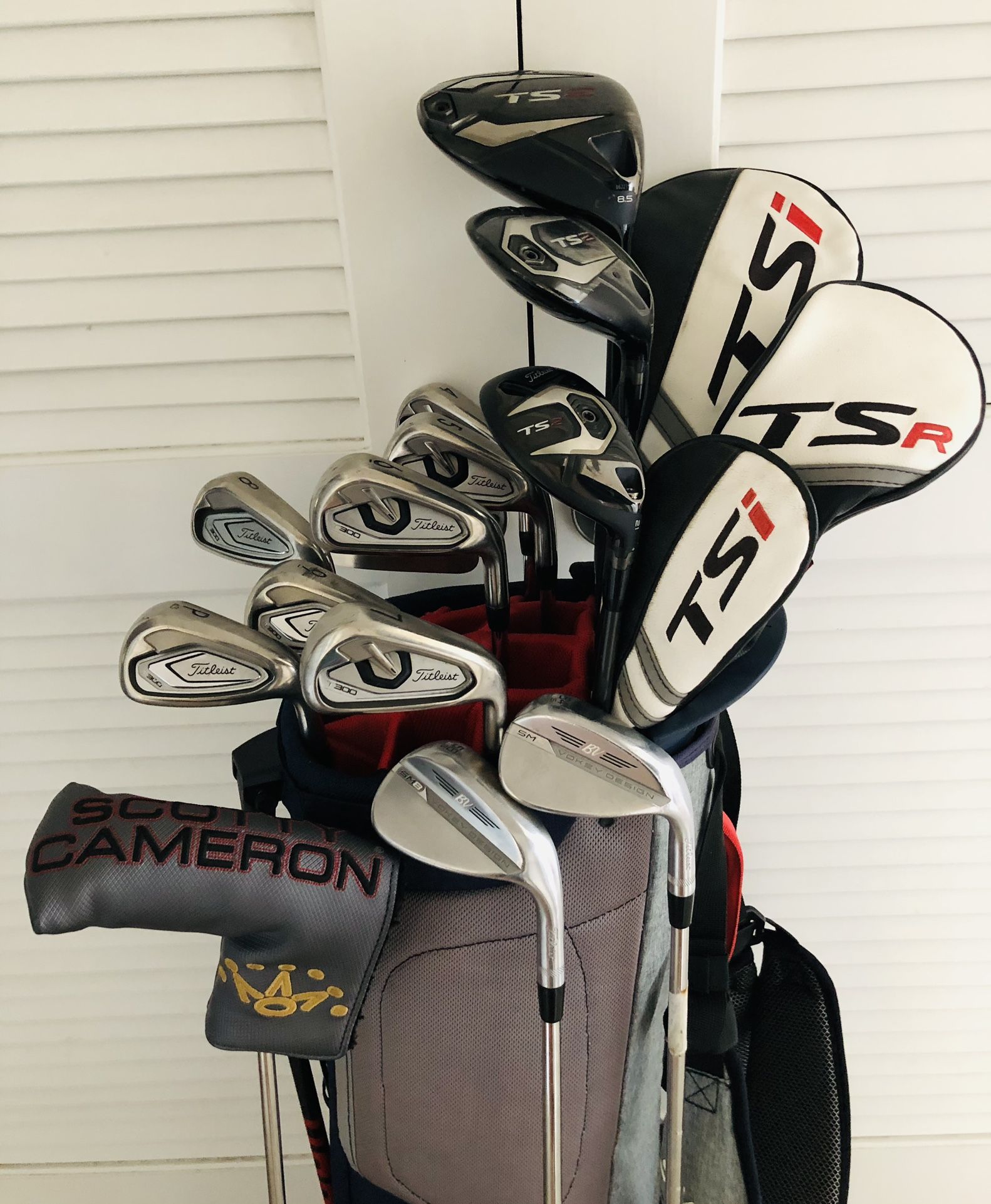 Titleist T300 Golf Set Irons 4-PW with Titleist TS Driver