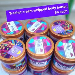 NEW, $4 each, Treehut Whipped Body Butter