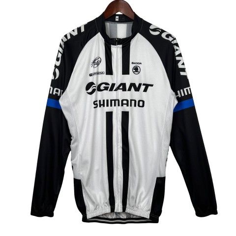 Giant Shimano Pro Tour Cycling Bicycle Jersey Shirt Full Zip Long Sleeve XXL