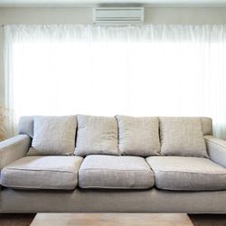 **Free delivery** Gorgeous, Modern Grey Sofa