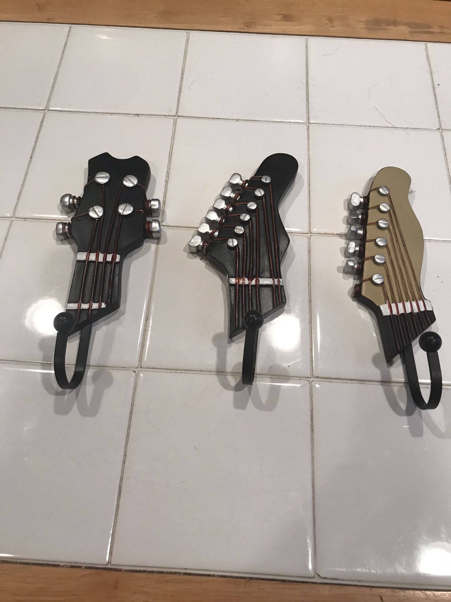 Guitar coat hooks