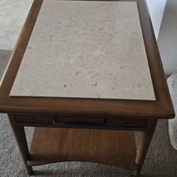 Lane perception mid century traventine top 