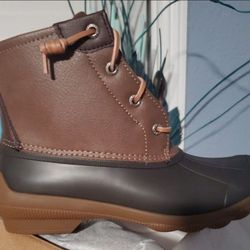 New Womens Sperry Duck Boots Rain Boots Size 6.5 Shoes Shoe Botas De Mujer Para La Lluvia Tamanio 6 1/2