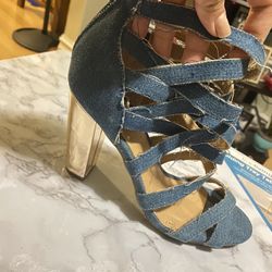 Never Used Cute Jean Heels 👠 