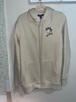 True Religion Beige Zip-Up Hoodie M/M