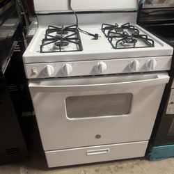 Stove Gas Range GE 4 Burner White 30”