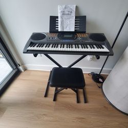 Keyboard w/ stand and seat