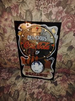 Vintage Coca Cola Clock Miror