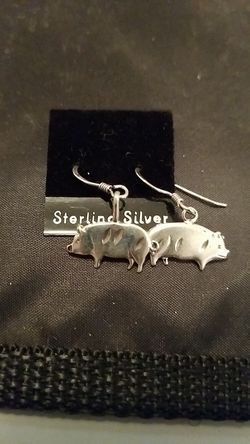 Pig earrings