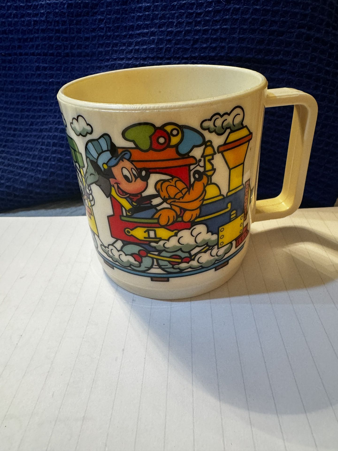 Vintage Walt Disney Mickey Mouse Train Cup