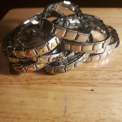 TILE STAINLESS STEELE BRACELETS