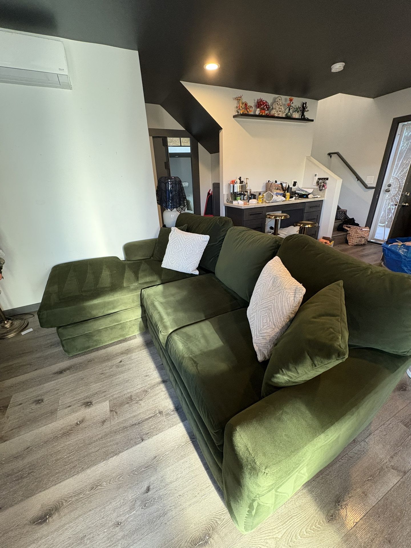 Olive Green Living Spaces Couch