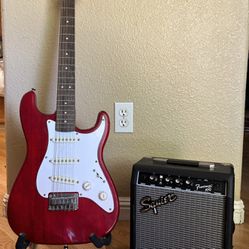 Guitar and Small Amplifier 