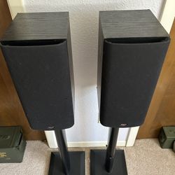 Pair Of Klipsch SB2 Speakers With Stands