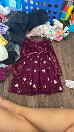 Minnie Mouse Burgundy Dress 3T