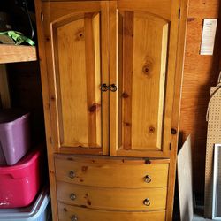 Solid Wood Armoire / Storage Cabinet 