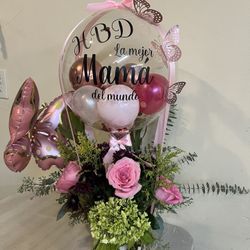 Birthday Balloon Basket 