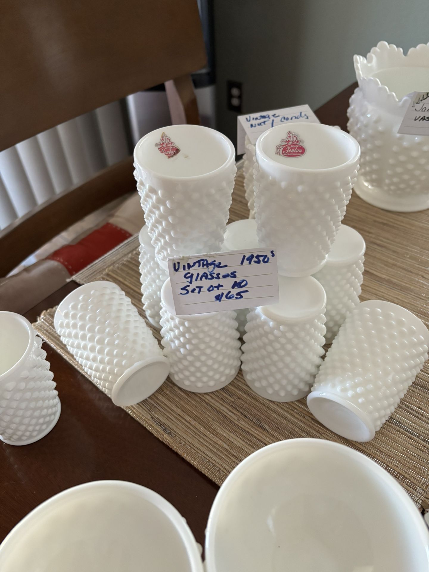 Fenton White hobnail 