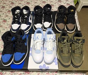 Lot of 9.5 Jordan Retros x6 all used
