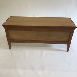 Handcrafted 3-Sided Bench in Solid Mahogany & White Oak Plywood