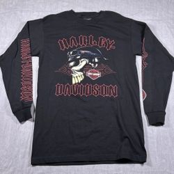 Vintage Harley-Davidson Boswell's Nashville TN Long Sleeve Shirt Medium