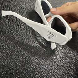 White Prada Sunglasses 