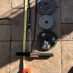 Weight Plates Pull Bar And Plates 