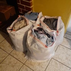 4 Big Bags Of Men Clothes 