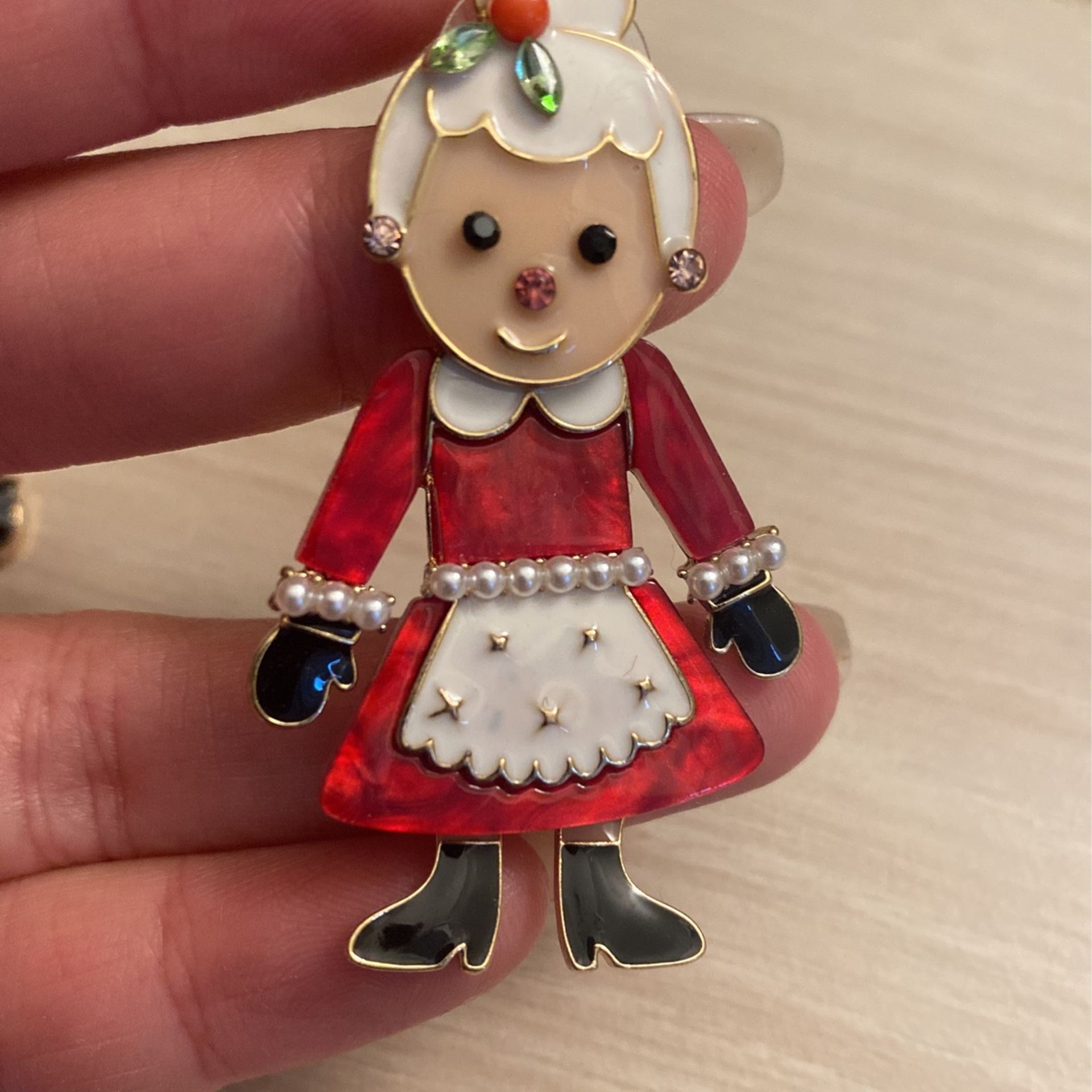 Mr And Mrs Clause Christmas Earrings