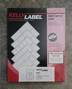 4x1.33 inch, 1400 Labels