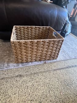 Woven Rattan Storage Basket