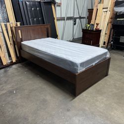 Twin Bed Frame And Mattress $199