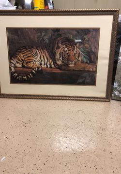 Tiger painting 43x32inch