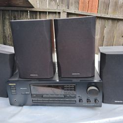 ONKYO RECEIVER AND SPEAKERS
