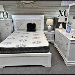5 pcs complete LED bedroom set on sale! Same day delivery! 