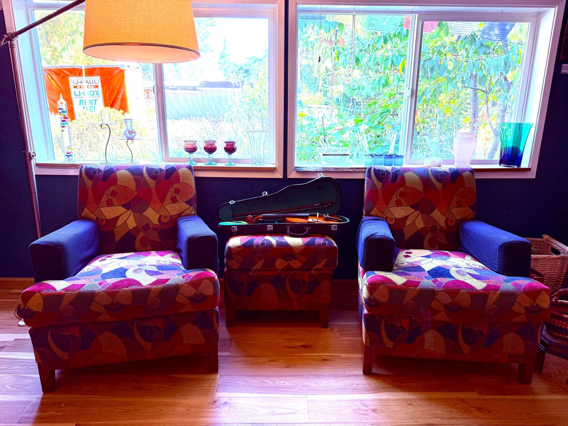 Kravet Chairs and Ottoman