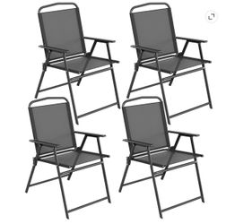 4Pcs Of Folding Outdoor Chairs