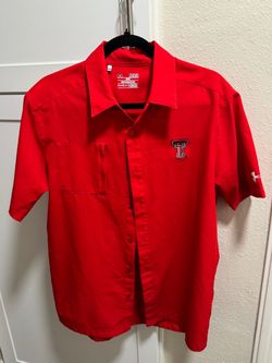 Under Armour Texas Tech Button-Up Shirt Medium