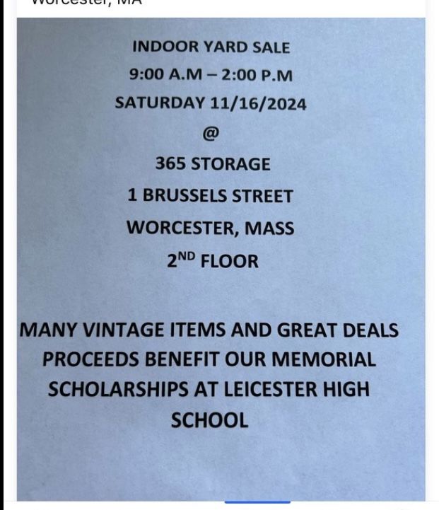 Multi Family Indoor Yard Sale