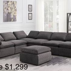 XL Modular Cloud Sectional Sofa