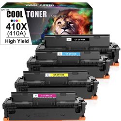 Cool Toner Compatible Toner Cartridge Replacement for HP 410X 410A CF410A Color Pro MFP M477fnw M477fdw M477fdn M452dn M452dw M452nw M477 M452 Printer