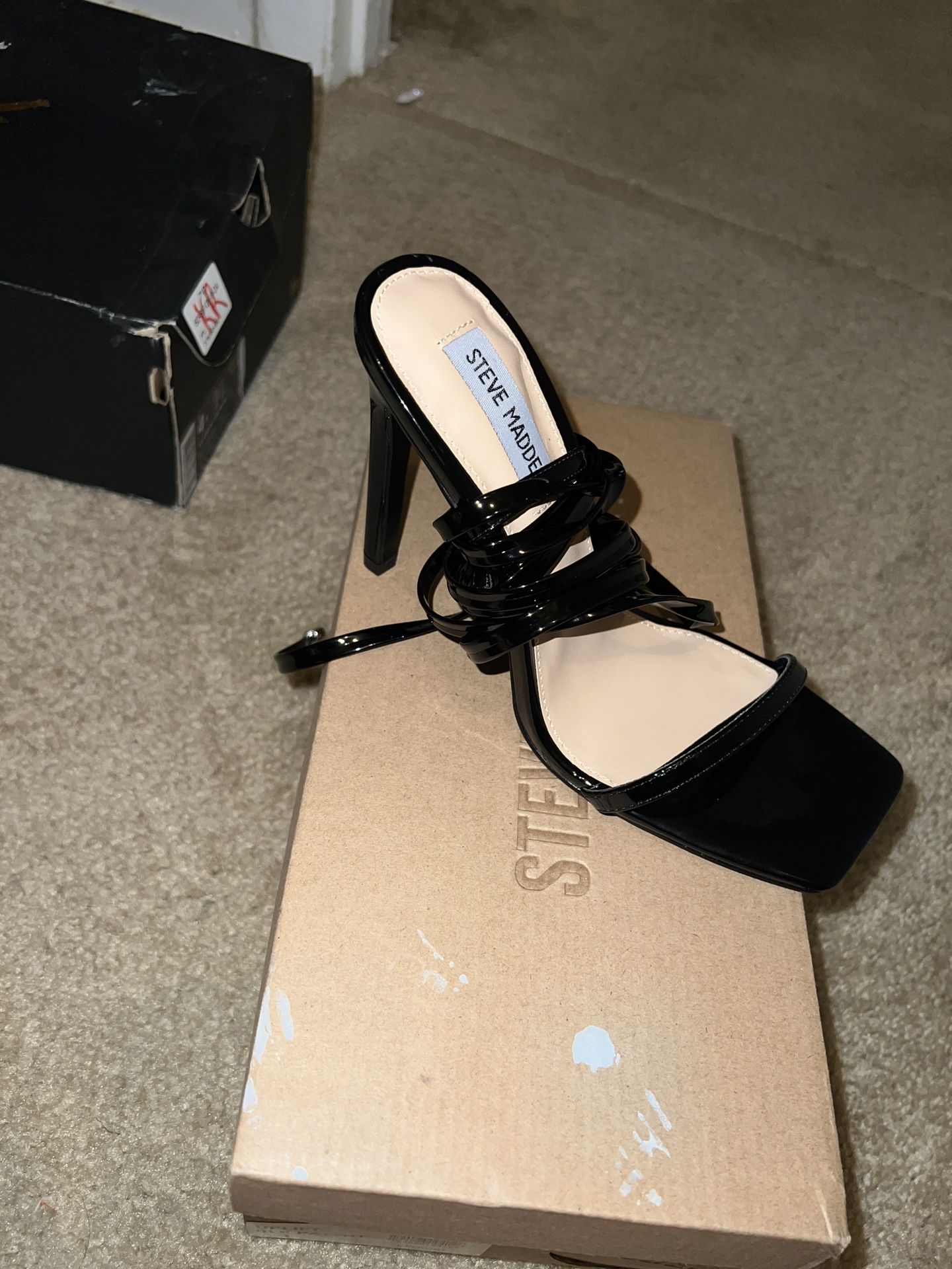 Steve Madden Uplift Blk Patent 