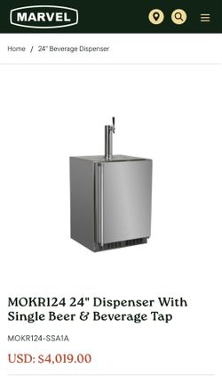 Marvel full size stainless Steel Kegerator